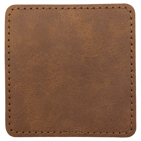 3" Premier Laserable Leatherette Square Patch Adhesive - Creekside Collection