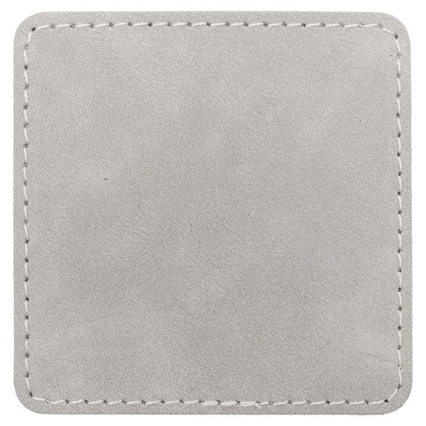 3" Premier Laserable Leatherette Square Patch Adhesive - Creekside Collection