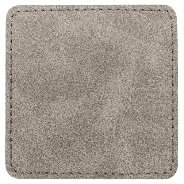 3" Premier Laserable Leatherette Square Patch Adhesive - Creekside Collection