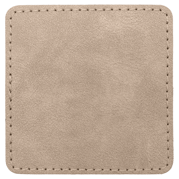 3" Premier Laserable Leatherette Square Patch Adhesive - Creekside Collection