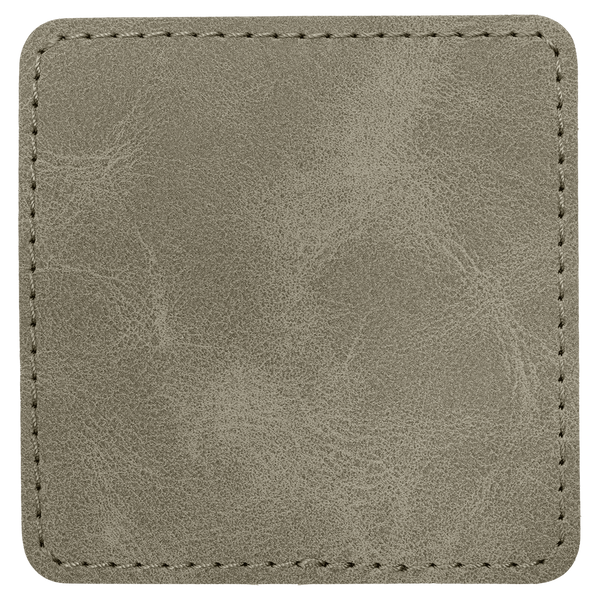 3" Premier Laserable Leatherette Square Patch Adhesive - Creekside Collection