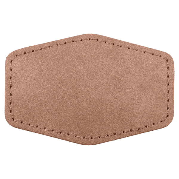 3" x 2" Premier Leatherette Hex Patch - Creekside Collection