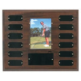 Genuine Walnut Completed Perpetual Plaque - Custom Engraved Plaque