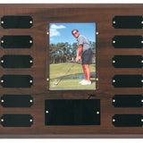 Picture Perpetual Plaque - Cherry Finish with Photo Holder - LyteWork - 3.5x5 Photo Holder