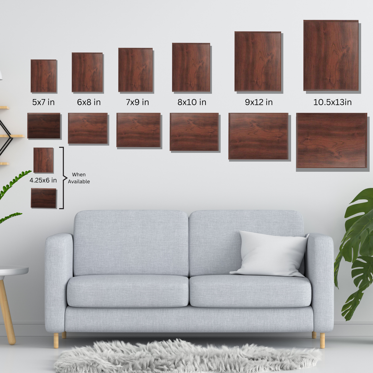 Value High Gloss Finish Plaque in 3 Colors - Custom Engraved Plaque