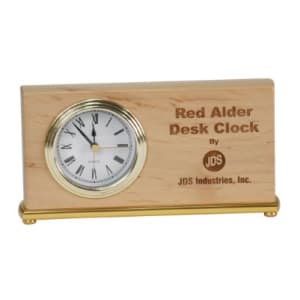 Horizontal Desk Clock - Laser Engraved Corporate Gift
