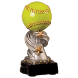 Softball Encore Resin Trophy - Custom Engraved Award