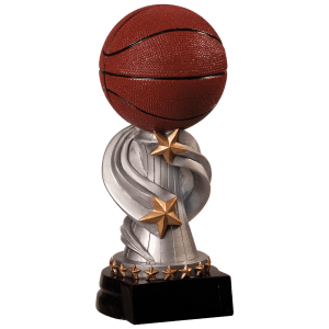 Basketball Encore Resin Trophy - Custom Engraved Award