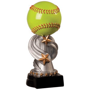 Softball Encore Resin Trophy - Custom Engraved Award