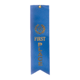 1st Place Carded Ribbon With String - Custom Award Ribbon