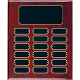 18 Genuine Walnut Completed Perpetual Plaque - Custom Engraved Plaque
