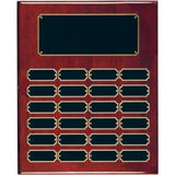 24 Genuine Walnut Completed Perpetual Plaque - Custom Engraved Plaque