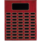 45 Genuine Walnut Completed Perpetual Plaque - Custom Engraved Plaque