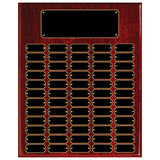60 Genuine Walnut Completed Perpetual Plaque - Custom Engraved Plaque