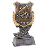Cheer Shield Award Resin Trophy - Custom Engraved Award