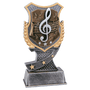 Music Shield Award Resin Trophy - Custom Engraved Award