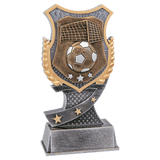 Soccer Shield Award Resin Trophy - Custom Engraved Award