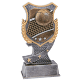 Volleyball Shield Award Resin Trophy - Custom Engraved Award