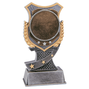 2" Insert Holder Shield Award Resin Trophy - Custom Engraved Award