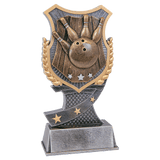 Bowling Shield Award Resin Trophy - Custom Engraved Award
