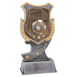 Soccer Shield Award Resin Trophy - Custom Engraved Award