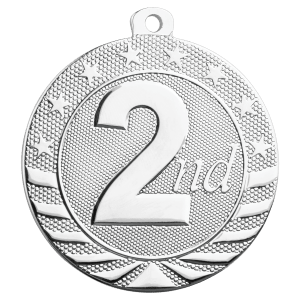 Silver Bright Starbrite Medal - Custom Engraved Award