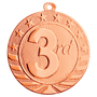 Bronze Bright Starbrite Medal - Custom Engraved Award