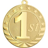 Gold Bright Starbrite Medal - Custom Engraved Award