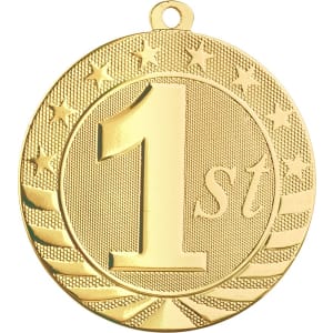 Gold Bright Starbrite Medal - Custom Engraved Award