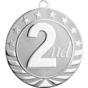 Silver Bright Starbrite Medal - Custom Engraved Award