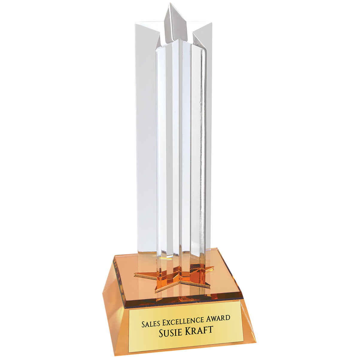 Star Column Acrylic - Custom Engraved Award