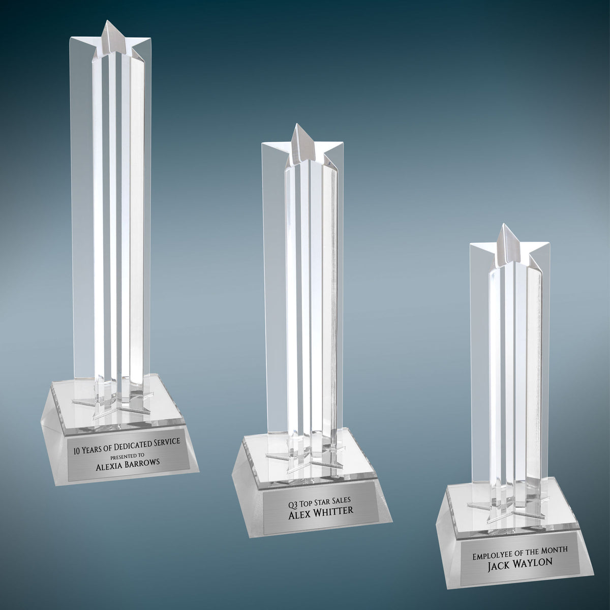 Star Column Acrylic - Custom Engraved Award