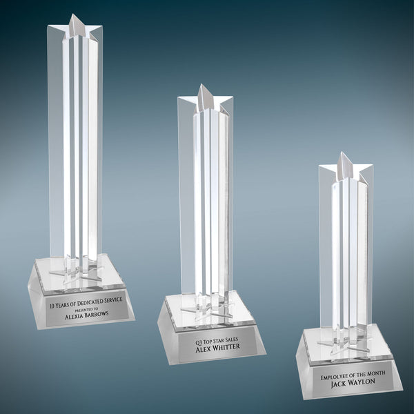 Star Column Acrylic - Custom Engraved Award