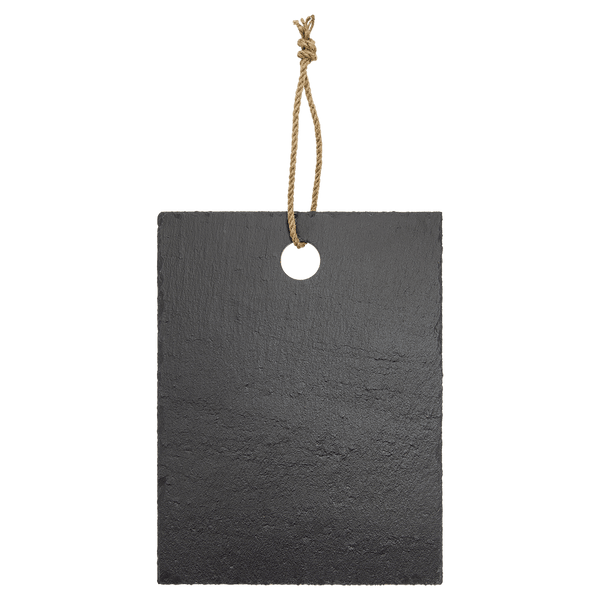 Rectangle Slate Cutting Board with Hanger String - Laser Engraved Kitchen