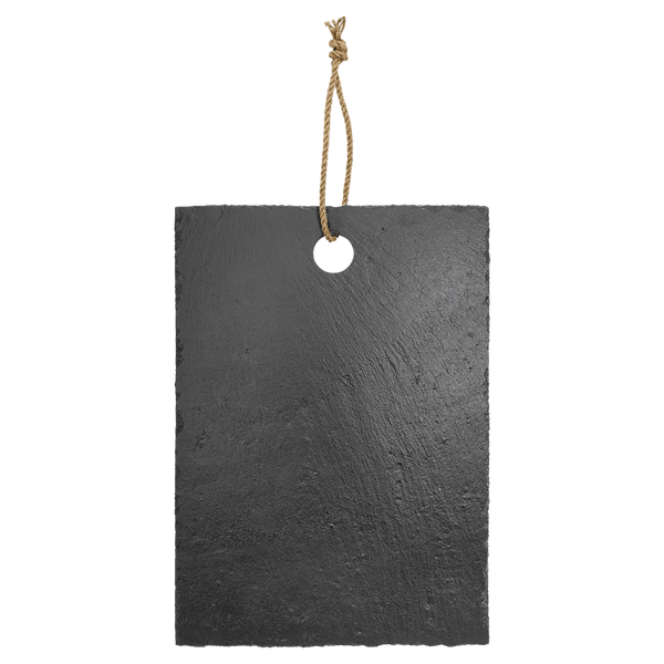 Rectangle Slate Cutting Board with Hanger String - Laser Engraved Kitchen