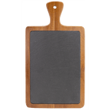 Acacia Wood and Slate Cutting Board - Laser Engraved Kitchen