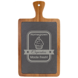 Acacia Wood and Slate Cutting Board - Laser Engraved Kitchen