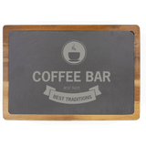Acacia Wood and Slate Cutting Board - Laser Engraved Kitchen