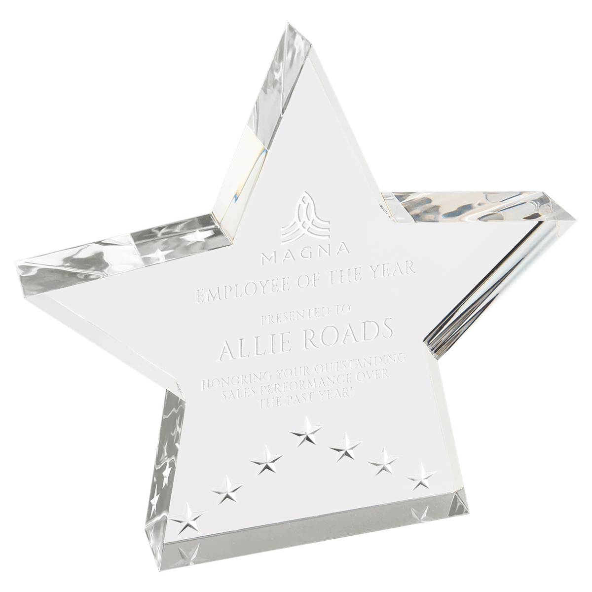 Star Performance Acrylic - Custom Engraved Award
