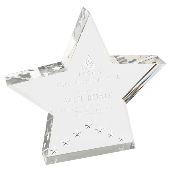 Star Performance Acrylic - Custom Engraved Award