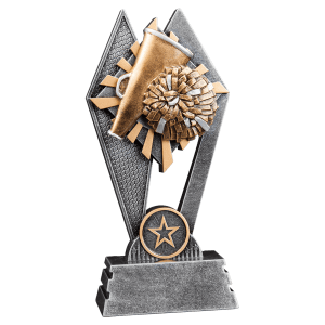 Cheer Sun Ray Resin Trophy - Custom Engraved Award