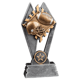 Football Sun Ray Resin Trophy - Custom Engraved Award