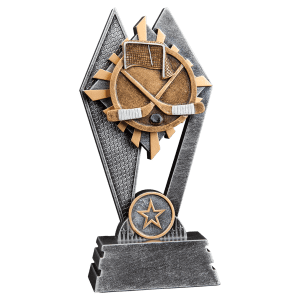 Hockey Sun Ray Resin Trophy - Custom Engraved Award