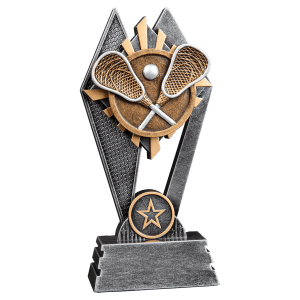 Lacrosse Sun Ray Resin Trophy - Custom Engraved Award