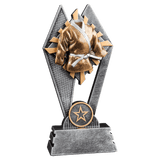 Martial-Arts Sun Ray Resin Trophy - Custom Engraved Award