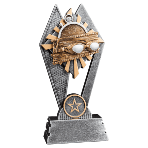 Swimming Sun Ray Resin Trophy - Custom Engraved Award