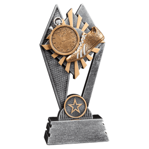 Track Sun Ray Resin Trophy - Custom Engraved Award