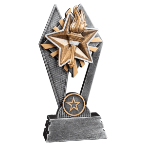 Victory Sun Ray Resin Trophy - Custom Engraved Award
