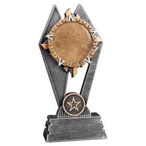 2in Insert Holder Sun Ray Resin Trophy - Custom Engraved Award