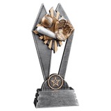 Baseball/Softball Sun Ray Resin Trophy - Custom Engraved Award